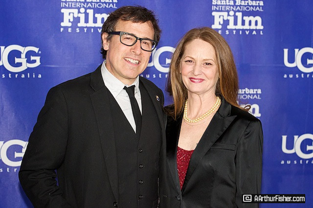 Director, David O. Russell with Meilssa Leo Director, David O. Russell with Meilssa Leo