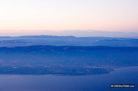 Santa Barbara Dusk - Aerial