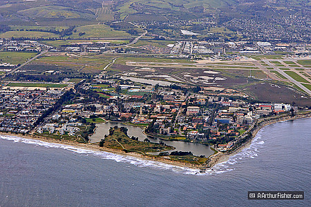 UCSB Aerial during Winter