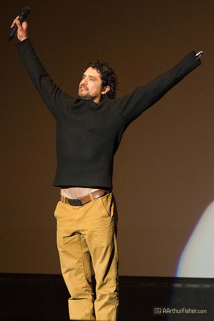 Edwardo Garcia from Charged on stage after the film Edwardo Garcia from Charged on stage after the film