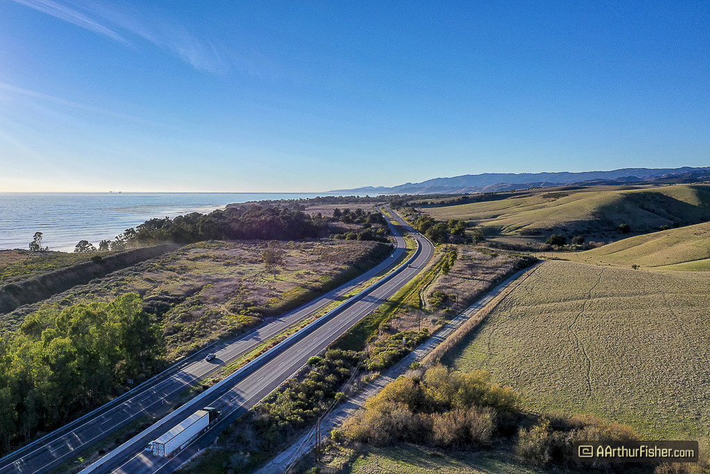 Hwy 101 from Goleta towards Gaviota Hwy 101 from Goleta towards Gaviota
