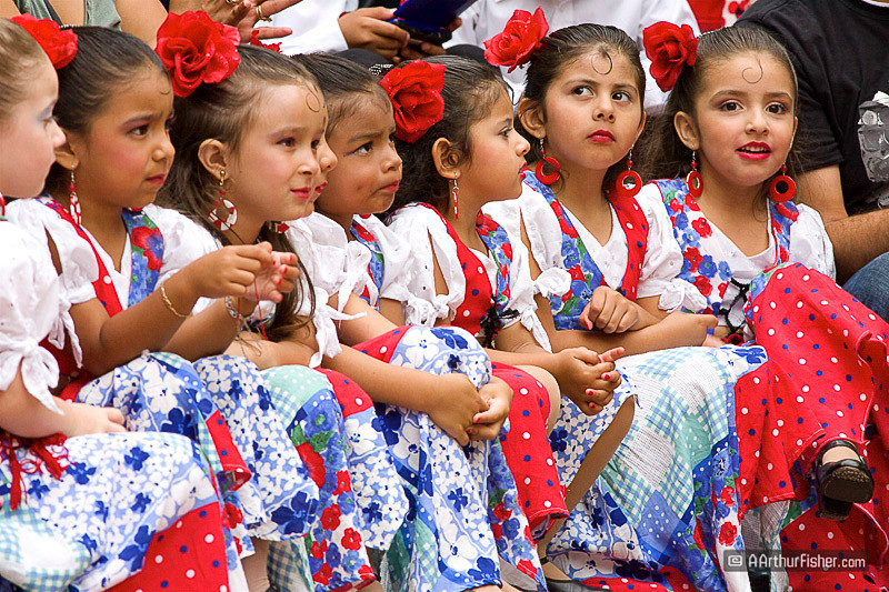 Children in costume waiting to dance, Antoinette Dance Studio Children in costume waiting to dance, Antoinette Dance Studio