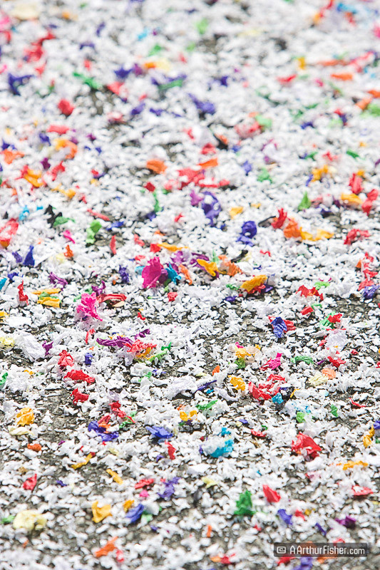 Confetti on the Street Confetti on the Street