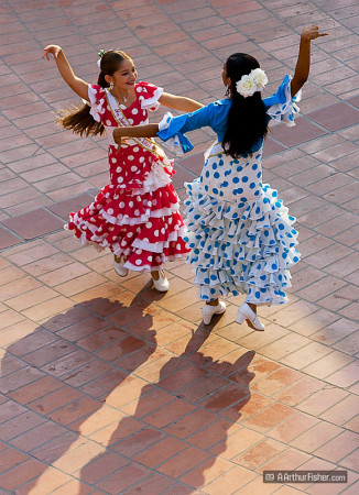 Spirit of Fiesta: Alina Rey and Jr. Spirt: Marissa Cordero dance