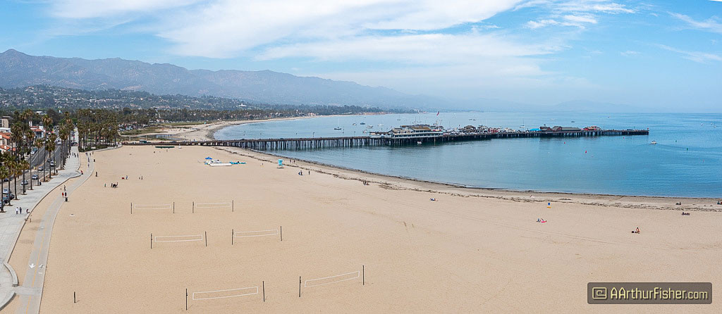 Santa Barbara's West Beach Aerial Santa Barbara's West Beach Aerial