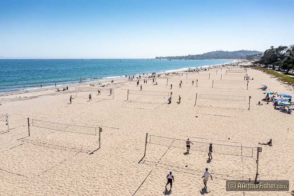 Santa Barbara's East Beach Volleyball Courts Santa Barbara's East Beach Volleyball Courts